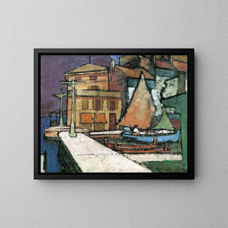 Anton Kerschbaumer - Am Hafen von Malcesine.webp