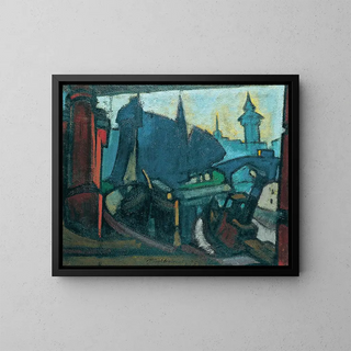 Anton Kerschbaumer - Kanal bei Dmmerung Berlin.webp