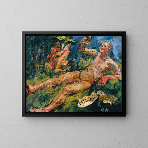 Lamentation - Anton Kolig — oprawiony obraz na ścianie