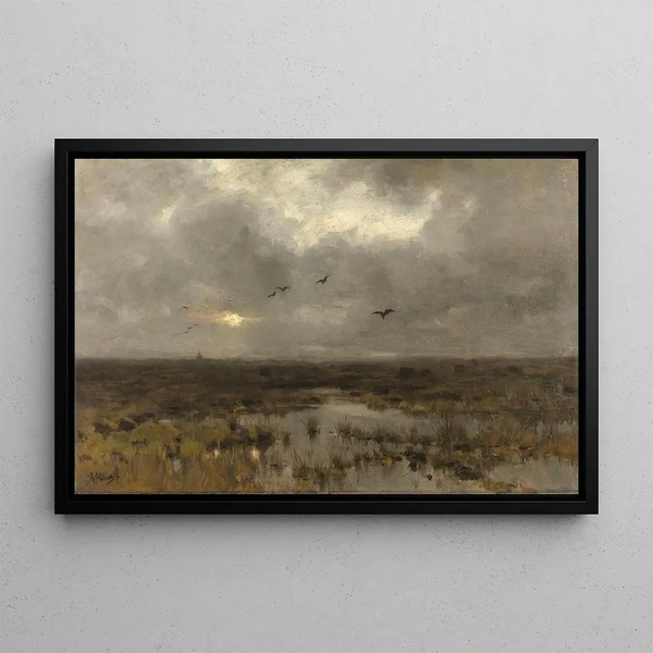 Le Marais - Anton Mauve — oprawiony obraz na ścianie