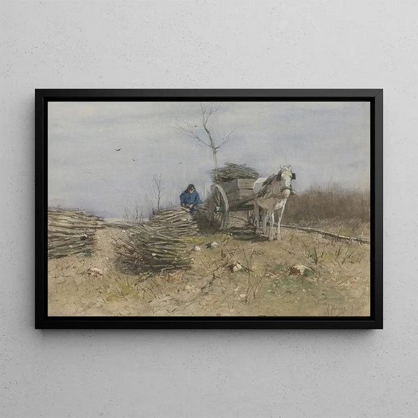 Le Ramasseur de bois - Anton Mauve — oprawiony obraz na ścianie