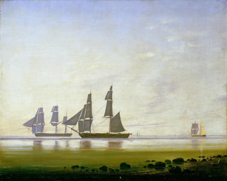 Anton Melbye - A Calm Morning At Sea.webp