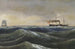 Le bateau à vapeur Christian D VIII - Anton Melbye — widok dzieła