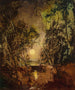 Wschód księżyca - Anton Müller-Wischin — widok dzieła