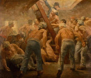 Anton Otto Fischer - The Scuffle Below Deck.webp