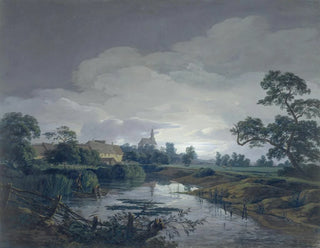 Anton Radl - Die Mhle bei Eschersheim im Mondschein.webp