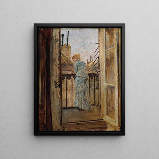 Anton Romako - Auf dem Balkon.webp