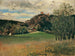 La prairie de la laiterie à Vorderbrühl avec la ruine de Mödling - Anton Romako — widok dzieła
