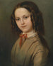 Portret dzieciństwa Mélanie Deinhardstein - Anton Romako — widok dzieła