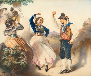 Tarantelle - Anton Romako — widok dzieła