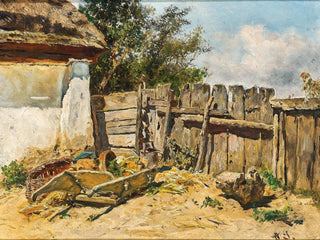 Rustyczny ogród - Anton Schrödl — widok dzieła