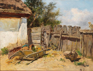 Anton Schrdl - In The Farmhouse Garden.webp