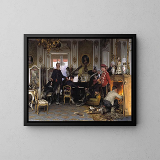Anton von Werner - In the Troops Quarters outside Paris.webp