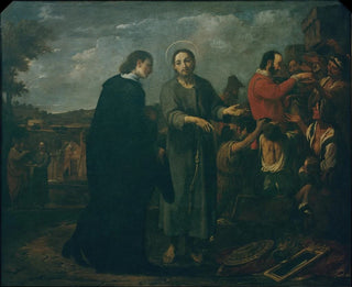 Antoni Viladomat - Bernat de Quintaval Distributes his Riches to the Poor.webp
