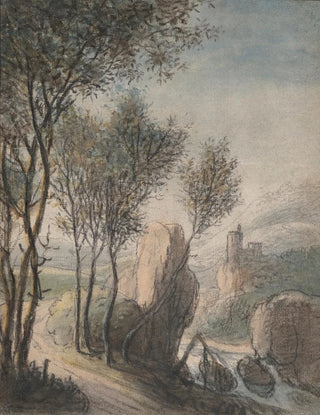 Antonie Waterloo - River Landscape with a Castle in the Distance.webp