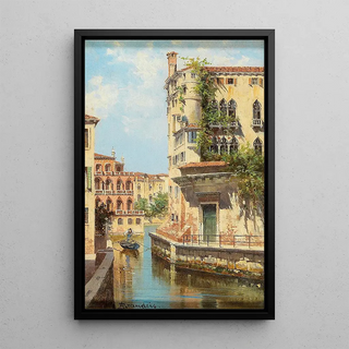 Antonietta Brandeis - Canal In Venice With View Of The Back Of The Palazzo Rocca.webp