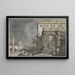 Capriccio Un palais avec une cour près de la lagune - Antonio Canaletto — oprawiony obraz na ścianie