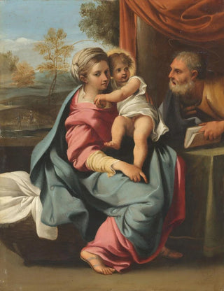 Rodzina Święta - Antonio Carracci — widok dzieła