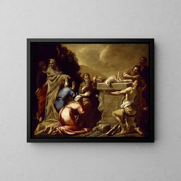 Le Sacrifice de Noé - Antonio de Bellis — oprawiony obraz na ścianie