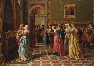Antonio Ermolao Paoletti - Bassanio winning the heart of Portia The Merchant of Venice.webp
