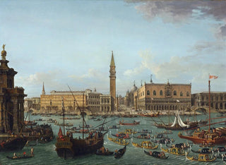 Antonio Joli - Procession of Gondolas in the Bacino di San MarcoVenice.webp