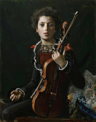 Antonio Mancini - Acrobat With Violin.webp