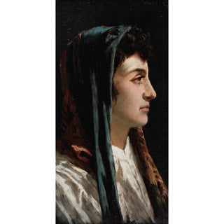 portretu kobiety - Antonio Varni — widok dzieła