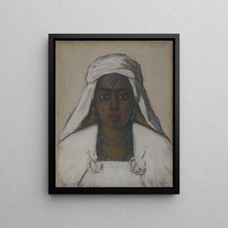 Ants Laikmaa - Tunisian girl Bedouin Woman in White.webp