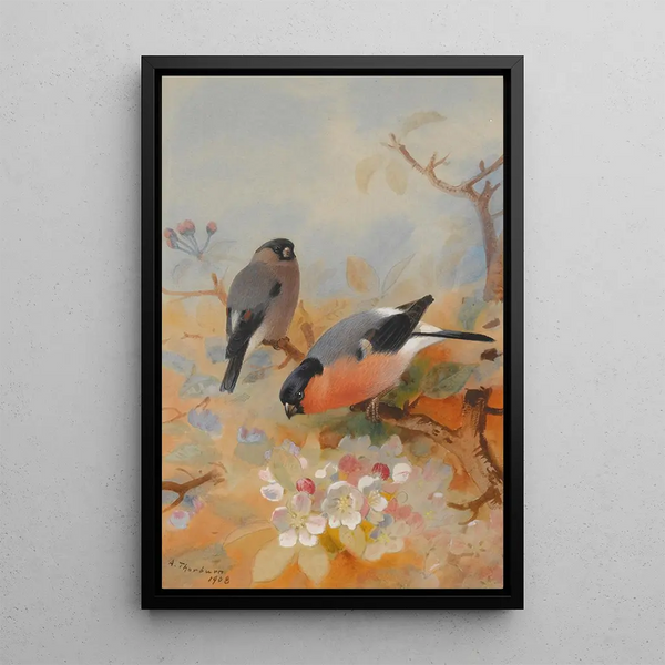 Reprodukcja obrazu Bouvreuils - Archibald Thorburn