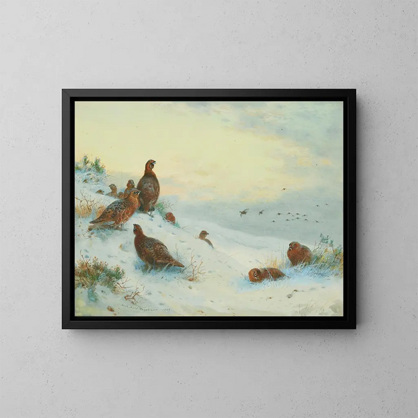 Koniec sezonu - Archibald Thorburn — oprawiony obraz na ścianie