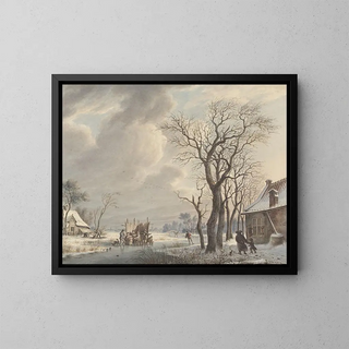 Arend van Glashorst jr - Winterlandschap met ijsvermaak.webp