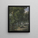 Spacerowicze w lesie w Hadze - Arie Lamme — oprawiony obraz na ścianie