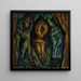 Arlequin, Colombine i Pierrot - Mark Gertler — oprawiony obraz na ścianie