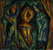 Arlequin, Colombine i Pierrot - Mark Gertler — widok dzieła