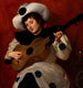 Arlequin z gitarą - Giacinto Tesio — widok dzieła