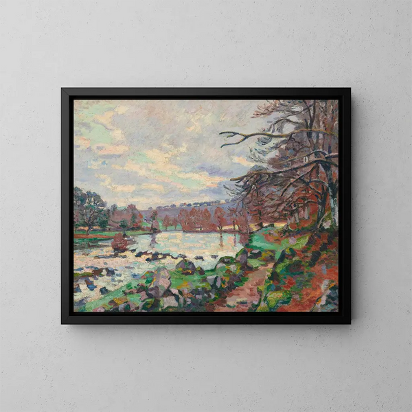 Zapora Genetin w Crozant - Armand Guillaumin — oprawiony obraz na ścianie