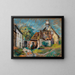 Chaumières - Armand Guillaumin — oprawiony obraz na ścianie