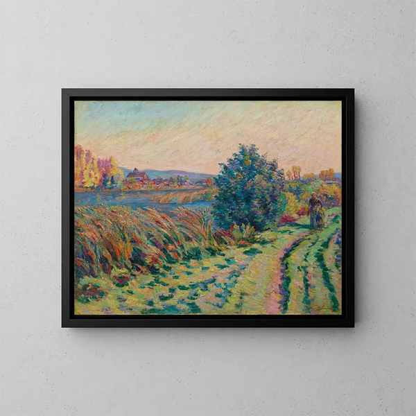 Droga wiejska - Armand Guillaumin — oprawiony obraz na ścianie