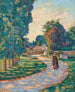 Kobieta na ścieżce w Épinay - sur - Orge - Armand Guillaumin — widok dzieła