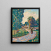 Kobieta na ścieżce w Épinay - sur - Orge - Armand Guillaumin — oprawiony obraz na ścianie