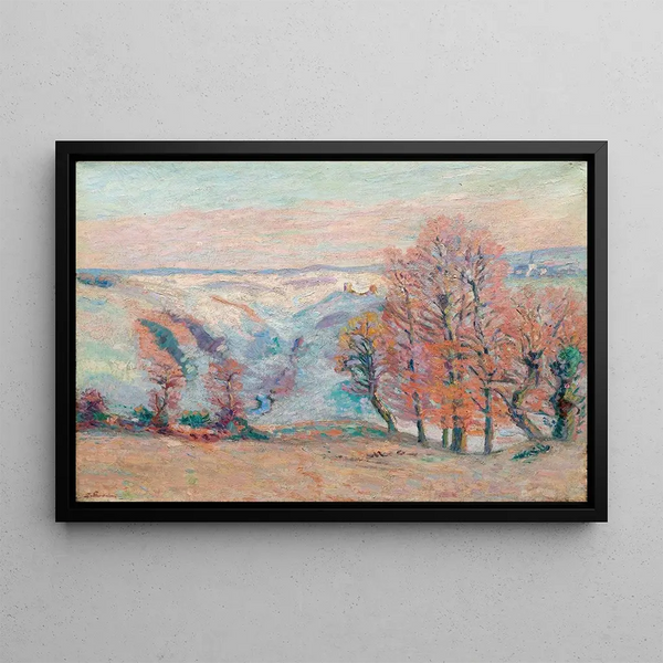 z białą galaretką w Crozant - Armand Guillaumin — oprawiony obraz na ścianie