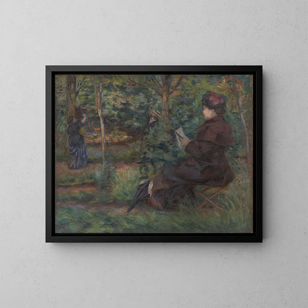 W ogrodzie - Armand Guillaumin — oprawiony obraz na ścianie
