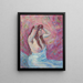 Młoda naga kobieta w draperii - Armand Guillaumin — oprawiony obraz na ścianie