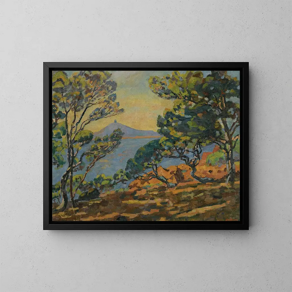 La Baie d'Agay et le Sémaphore - Armand Guillaumin — oprawiony obraz na ścianie