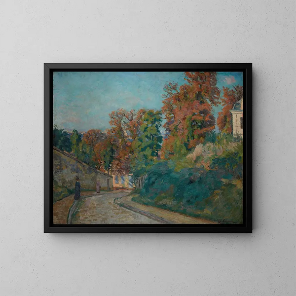 La Promenade dans une rue en Île-de-France - Armand Guillaumin — oprawiony obraz na ścianie