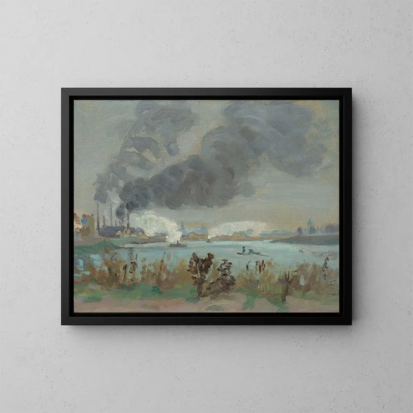 La Seine à Ivry - Armand Guillaumin — oprawiony obraz na ścianie