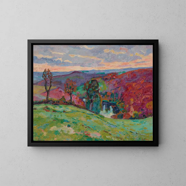 Dolina Creuse i Puy Barriou - Armand Guillaumin — oprawiony obraz na ścianie