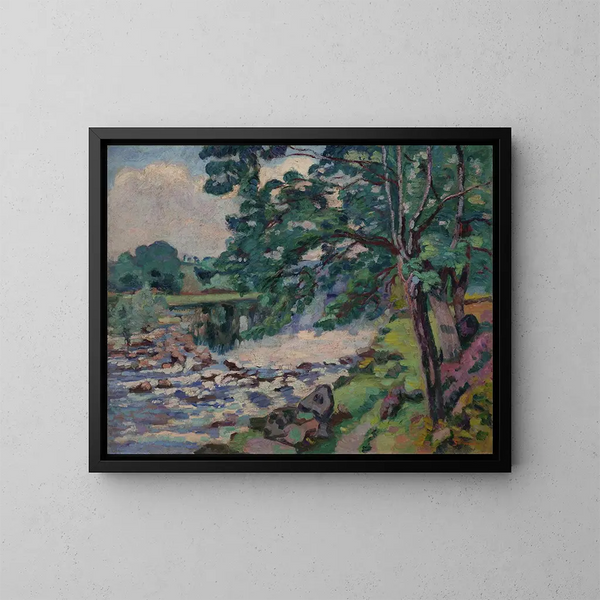Le Barrage de Génetin - Armand Guillaumin — oprawiony obraz na ścianie