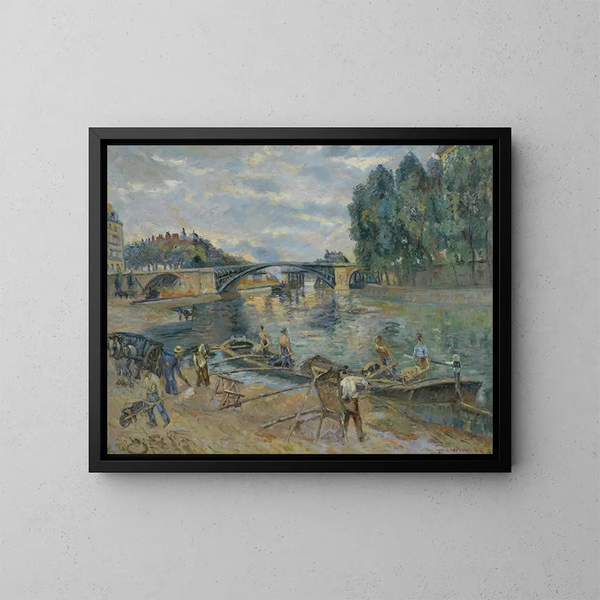 Most Sully, Paryż - Armand Guillaumin — oprawiony obraz na ścianie