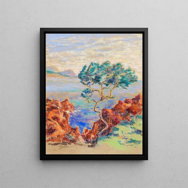 Le Trayas Paysage du Midi - Armand Guillaumin — oprawiony obraz na ścianie